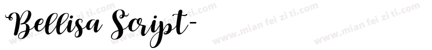 Bellisa Script字体转换